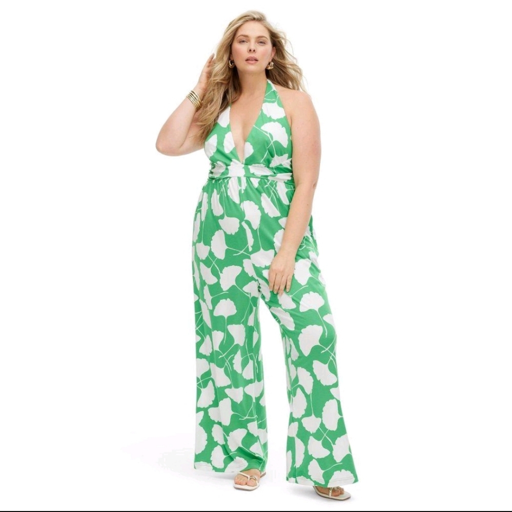 Dian Von Furstenberg Halter Jumpsuit Romper